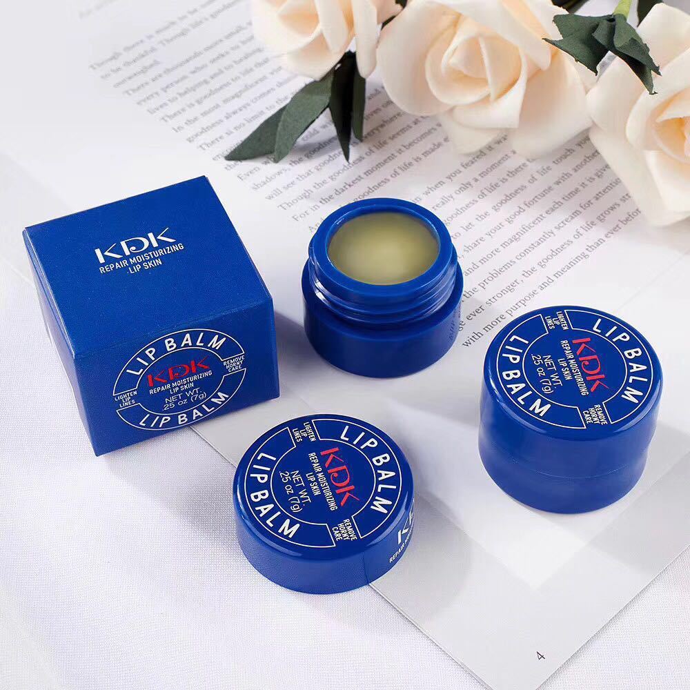 Blue Can Hydrating Moisturizing And Fading Anti-chapped Lip Lines Lip Balm