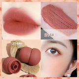 Lip Mud Jar Jelly Color Makeup Velvet Non Stick Cup Student Lipstick