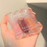 Small Square Lip Gloss Transparent Lip Gloss Glass Moisturizing And Nourishing Mirror Lip Lacquer