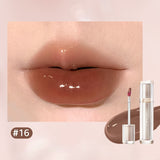 Iced Tea Mirror Lip Glaze Mirror Water Gloss Lip Gloss Glass Jelly Lip Brown Lipstick