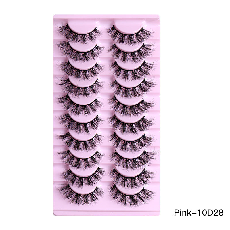 10Pairs Of Natural Thick Curly Eyelashes