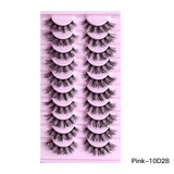 10Pairs Of Natural Thick Curly Eyelashes