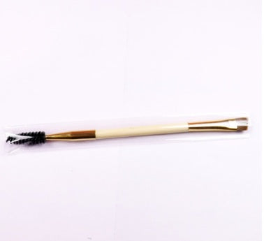 Bamboo handle double eyebrow brush Eyebrow brush   eyebrow comb Eyebrow brush Eyelash brush dual purpose brush