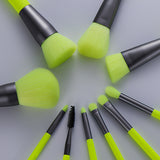 10Pcs Professional Makeup Neon Brushes