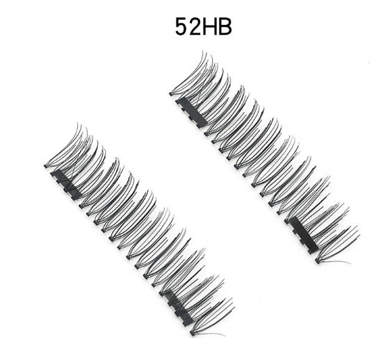 3D double magnet false eyelashes 24P double magnet false Mascara free magnetic false eyelash double magnet eyelashes