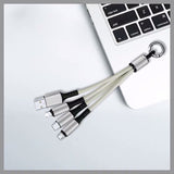 Weave a Drag Three Data Cable Android Three in One USB Data Cable Gift