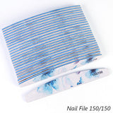 Water washable nail repair and care sanding nail file