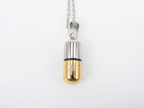 Perfume bottle pendant necklace