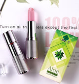 Aloe Vera crystal, aloe vera gel, aloe gel, color change lipstick, not easy to fade, not easy to touch cup