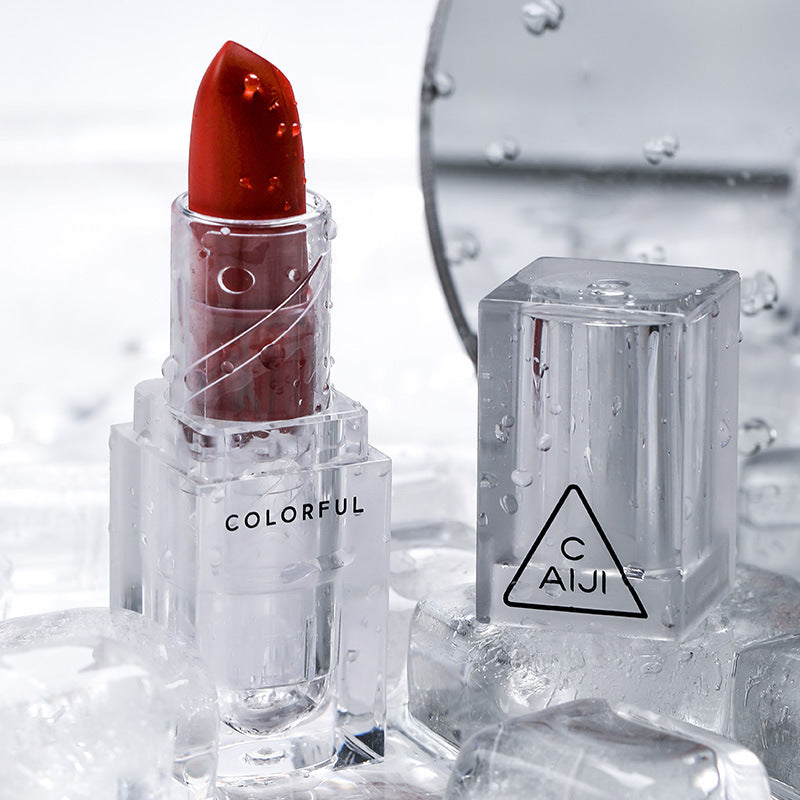 Makeup ice cube transparent lipstick matte