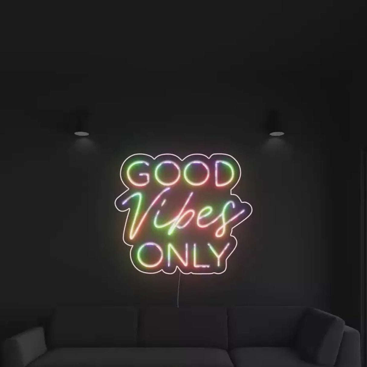 Good Vibes Only Neon Sign