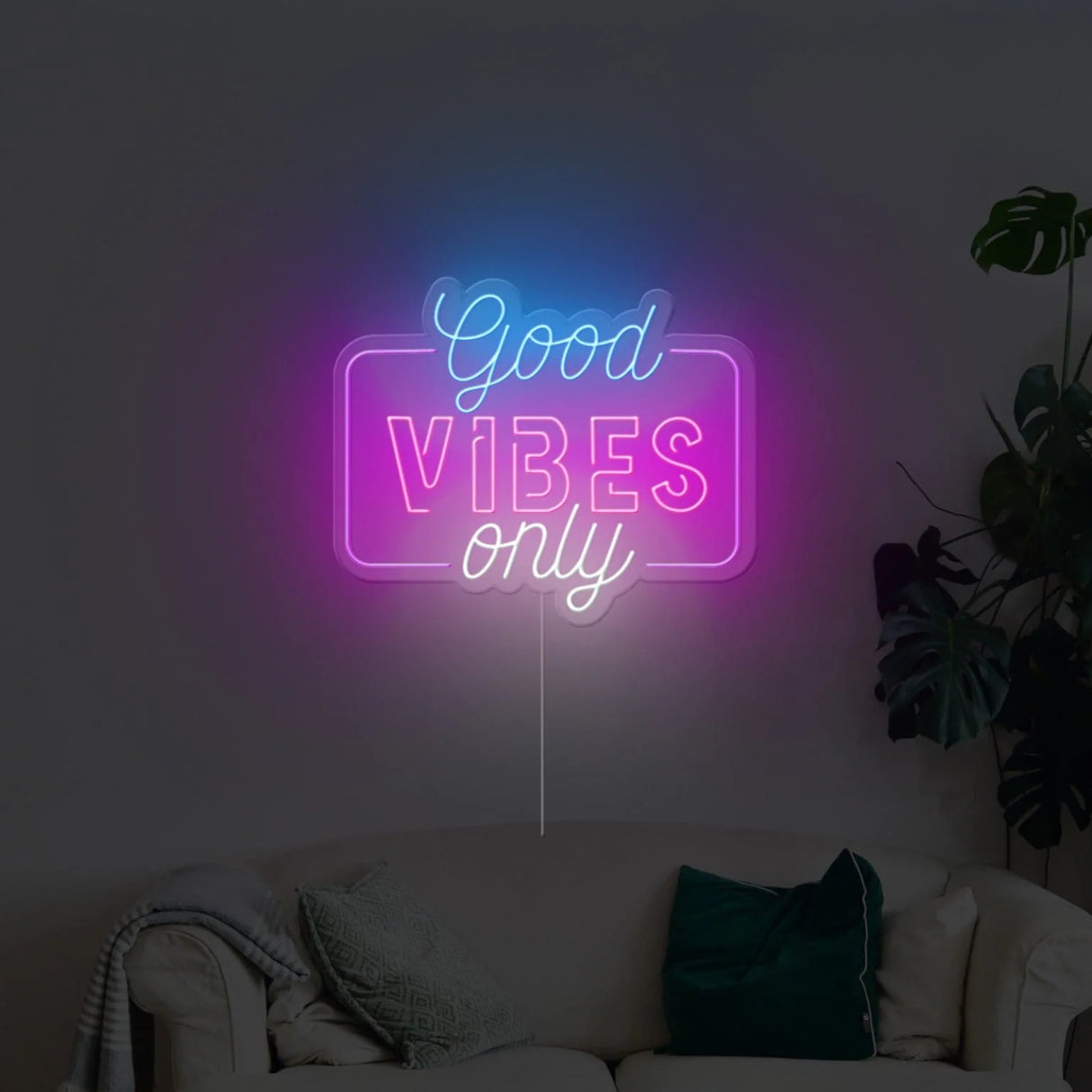 Good Vibes Only Neon Sign