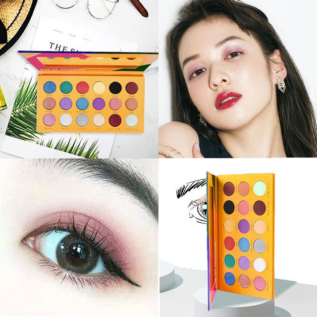 18 Color Diary Eyeshadow Pearly Matte Burst Eyeshadow