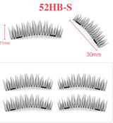 Double magnetic trimagnetic magnet false eyelash 24P full eye four sharpener magnetic eyelashes.