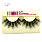 100% Mink Eyelashes 25mm Wispy Fluffy Fake Lashes