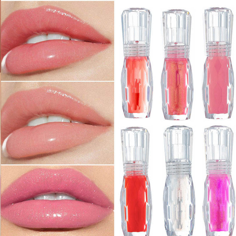 Natural mint lip gloss 3D crystal doodle lip gloss