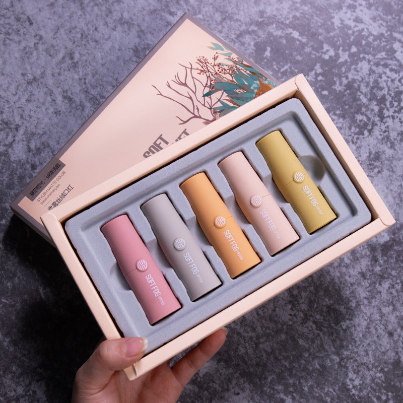 Soft mist velvet lipstick set