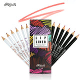 Black And White Matte Lip Liner Wooden Pole Waterproof