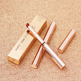 Golden Thin Tube Semi-matte Velvet Matte Moisturizing Lipstick