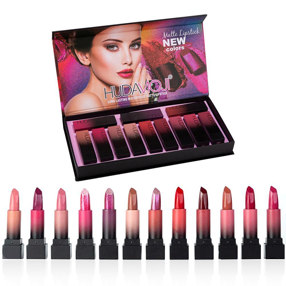 12 color lipstick gift box