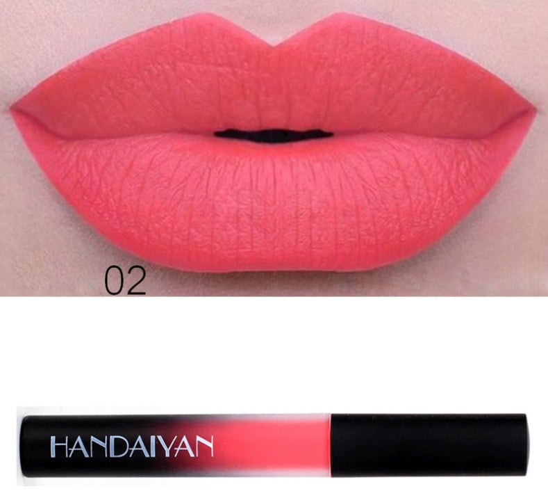 Charm matte velvet matte lip gloss lip glaze matte non-stick matte long-lasting liquid lipstick can be authorized