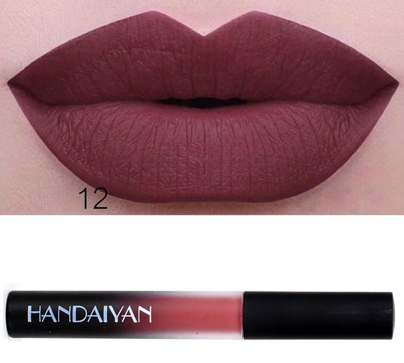 Charm matte velvet matte lip gloss lip glaze matte non-stick matte long-lasting liquid lipstick can be authorized