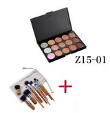 11 Unids Manija  Cepillos  15 Color Antiojeras Neutral Paletas Contorno Crema Kit Cara Cosmetica Eyeshadow Cosmeticos Smrp