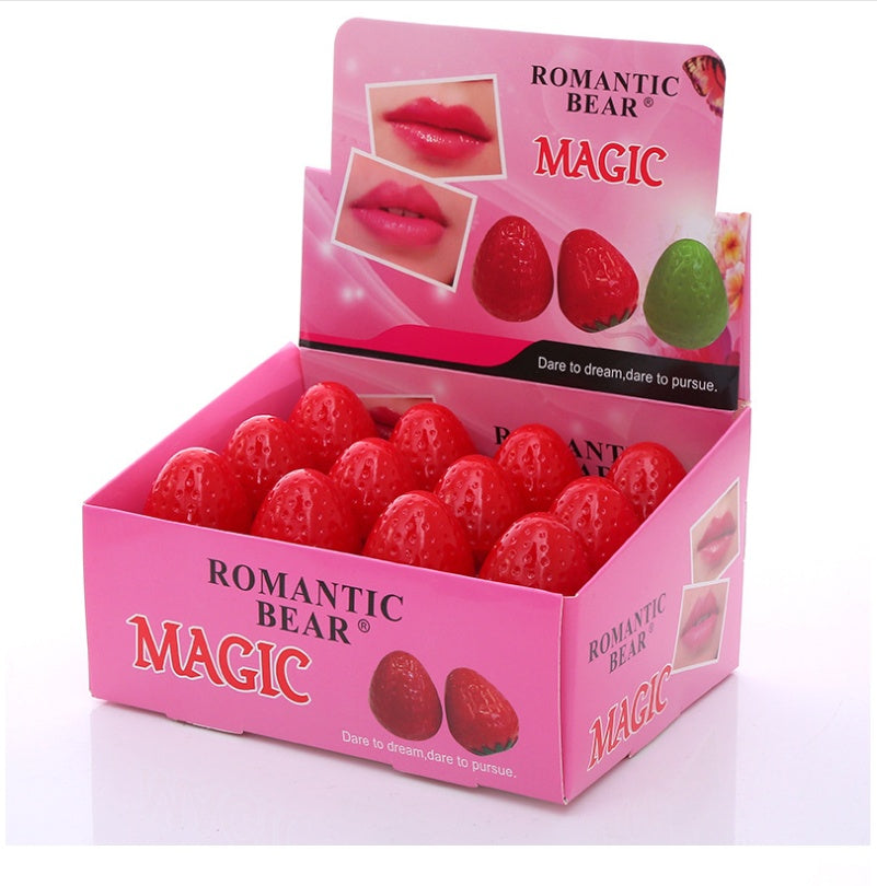 Romantic Bear Single Color Lipstick Red Strawberry Lipstick