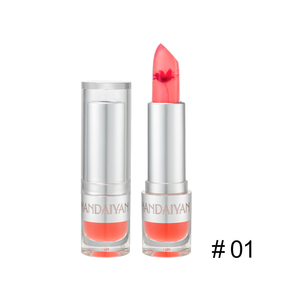 Flower Discoloration Moisturizing Lipstick Is Not Easy To Fade and Does Not Take Off