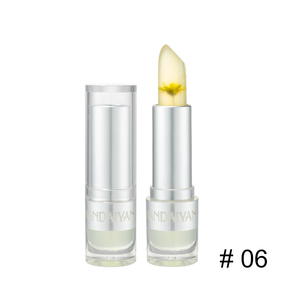 Flower Discoloration Moisturizing Lipstick Is Not Easy To Fade and Does Not Take Off