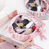 New Cartoon Rabbit Ears Velvet Cosmetic Bags Makeup Bag Happy Easter Party Self-Adhesive Gift Bag For Girls