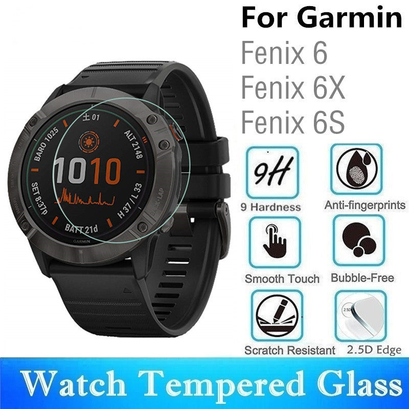 Tempered Glass Film Garmin 6x Pro Watch Screen Protector