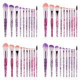 10 Makeup Brushes Powder-Filled Handle Makeup Brush Set