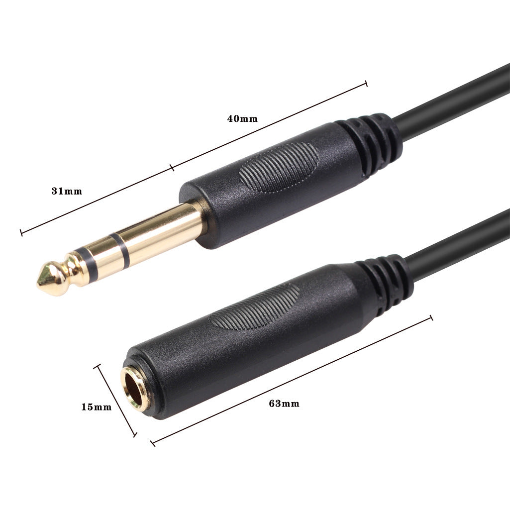 6.5 Male To Female Gold-plated Adapter Cable