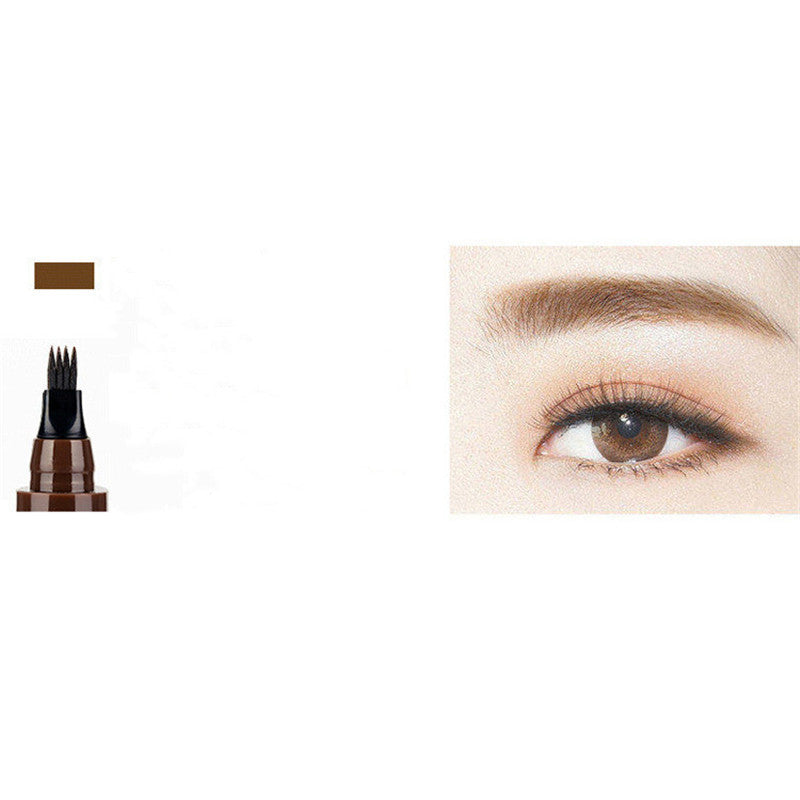 Four-prong Bifurcated Liquid Eyebrow Pencil