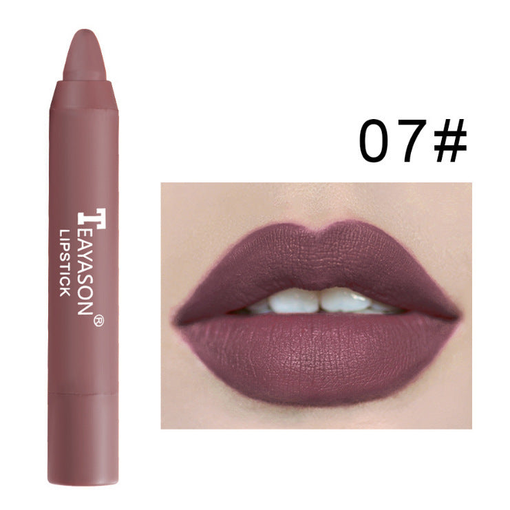 3 Packs Of Matte Lipstick Matte Velvet Lipstick Pen Bean Paste Milk Tea Color Lipstick Crayons Lipstick Students