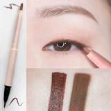 Plain Brown Pencil Type Hard Tip Glue Pen Eyeliner Liquid Eyeliner Is Not Smudged and Waterproof