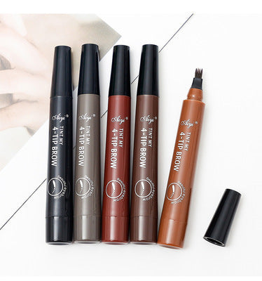 Four-Forked Water Eyebrow Pencil Four-Head Eyebrow Pencil