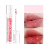 Star Diamond Crystal Lip Gloss Lip Glaze Transparent Jelly Lip Band Shine Moisturizing Girl Toot