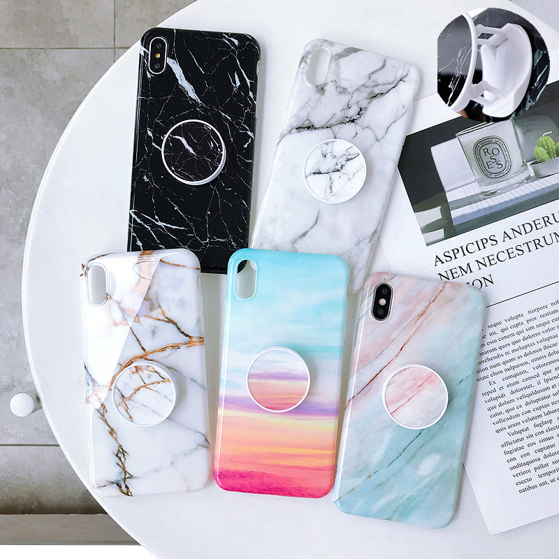 Luxury Marble Phone Case With Phone Holder