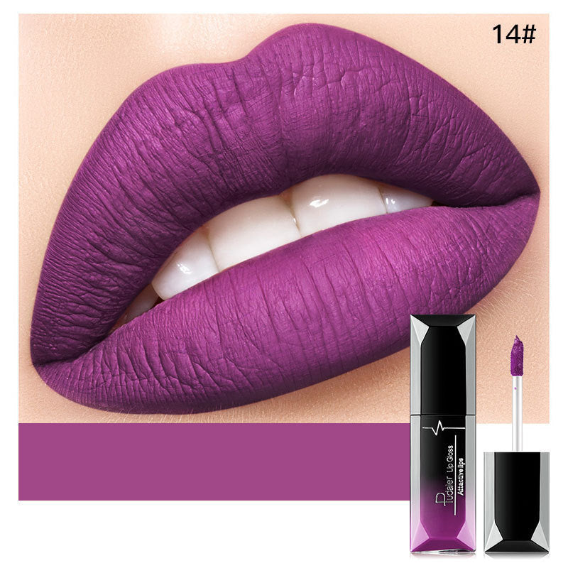 Matte Liquid Lipstick Long-lasting Non-stick Cup Non-fading