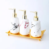 Bathroom Shower Gel Bottle, Press And Bottling, Bathroom Ceramic Hand Soap Bottle, Shampoo Empty Bottle