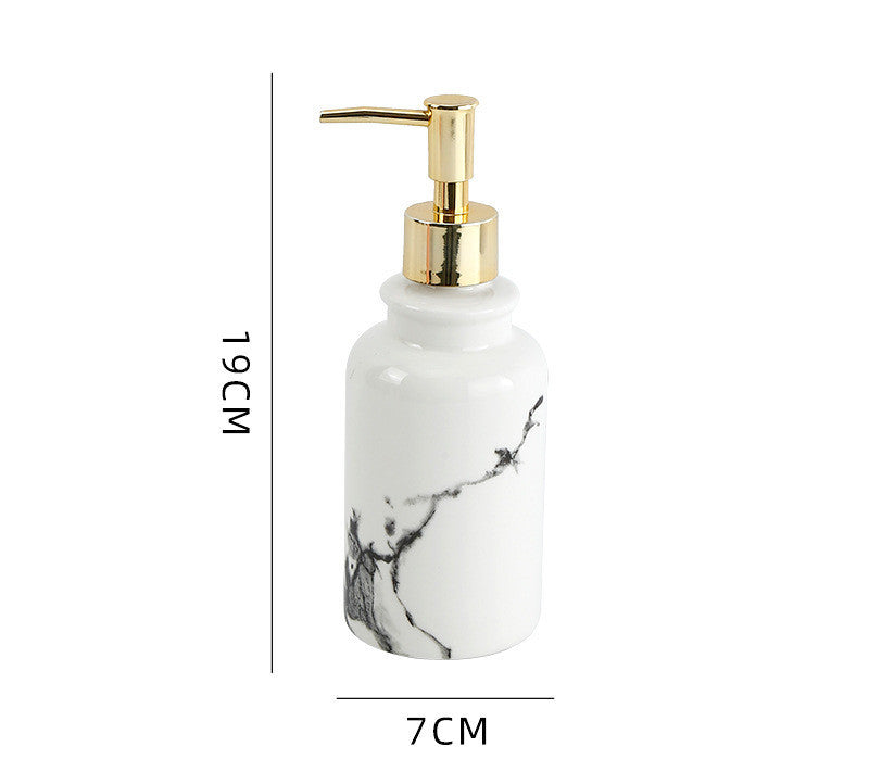 Bathroom Shower Gel Bottle, Press And Bottling, Bathroom Ceramic Hand Soap Bottle, Shampoo Empty Bottle