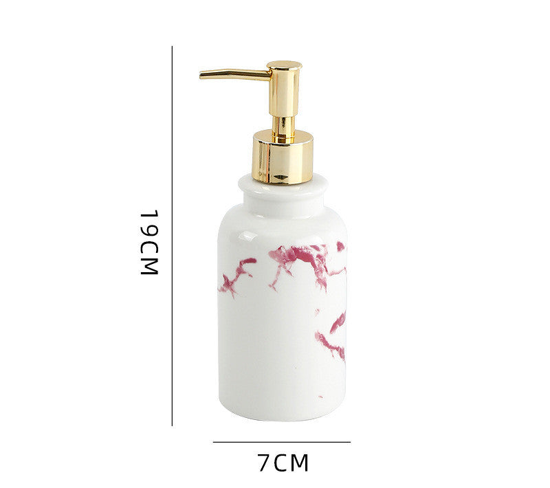 Bathroom Shower Gel Bottle, Press And Bottling, Bathroom Ceramic Hand Soap Bottle, Shampoo Empty Bottle