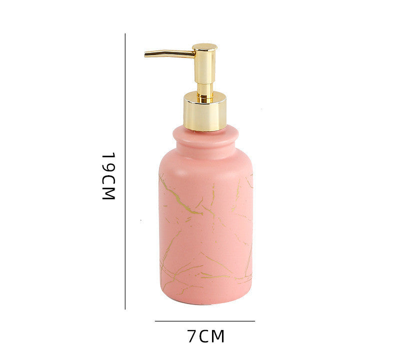 Bathroom Shower Gel Bottle, Press And Bottling, Bathroom Ceramic Hand Soap Bottle, Shampoo Empty Bottle