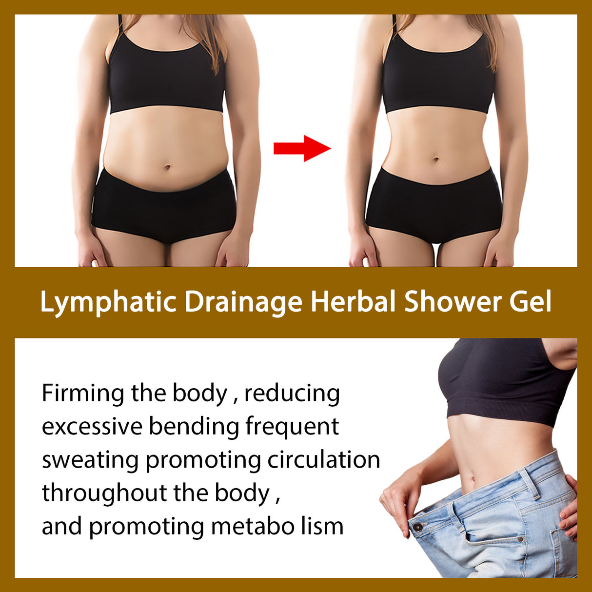 Ginger Body Shaping Shower Gel Lymph Slimming