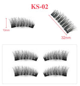 Double magnetic trimagnetic magnet false eyelash 24P full eye four sharpener magnetic eyelashes.