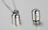 Perfume bottle pendant necklace