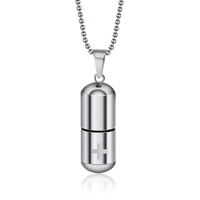 Perfume bottle pendant necklace