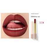 Pudaier16 color cigarette tube lipstick matte matte non-stick cup